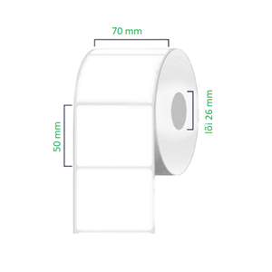 Giấy Tem Decal Nhiệt 70x50mm