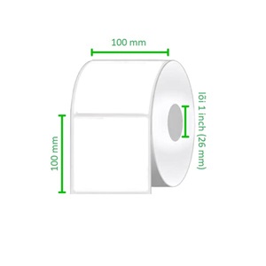 Tem Decal Nhựa 100x100mm 50m