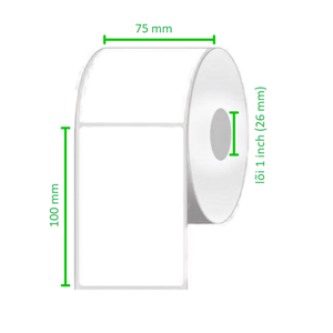 Tem Decal Nhựa 75x100mm 50m