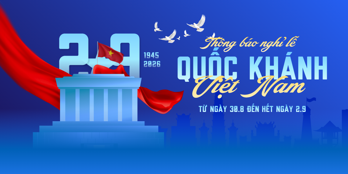 Thông báo nghỉ lễ 2 tháng 9 năm 2026
